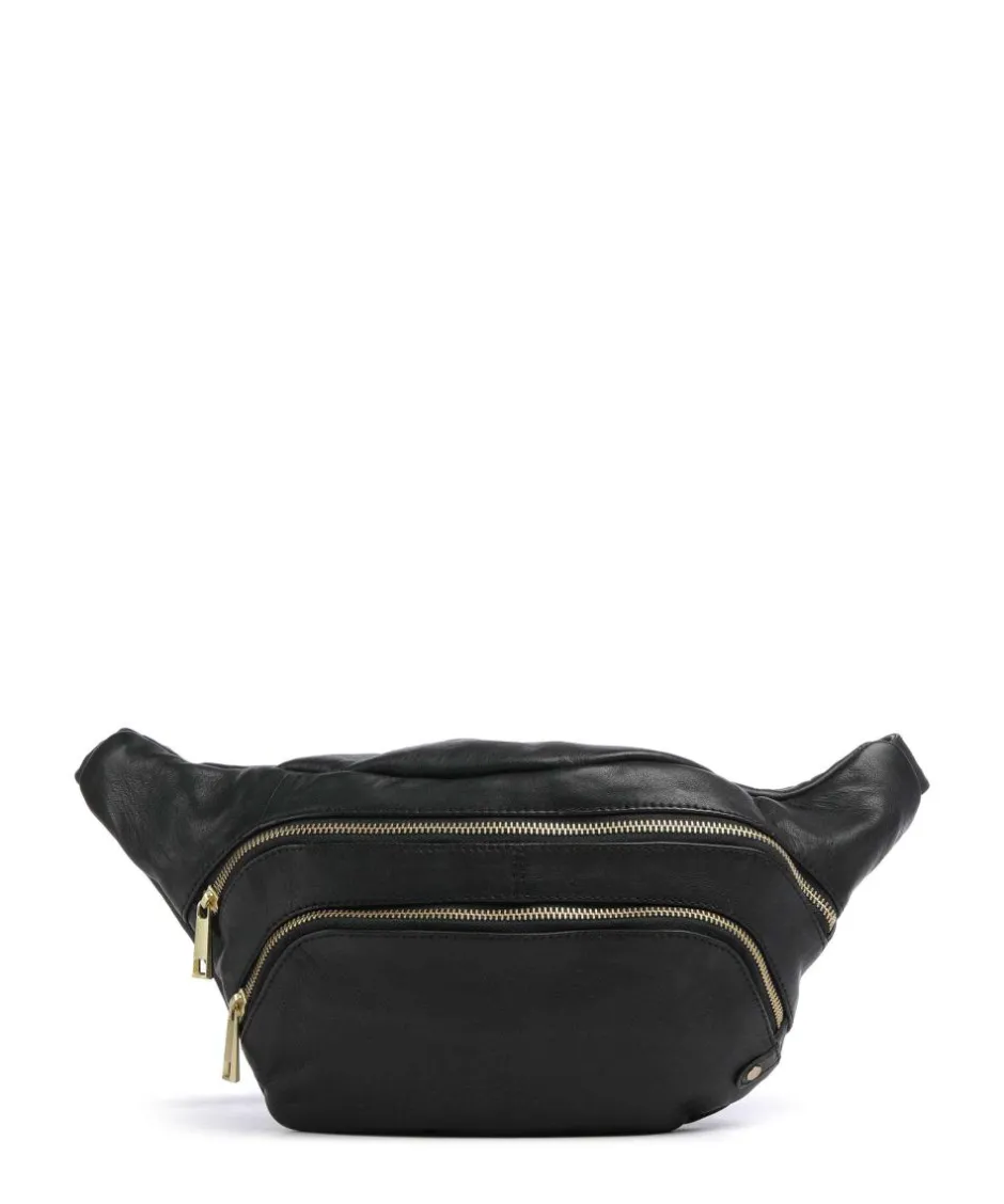 Depeche Fanny Packs|Crossbody Bags-Golden Chic Fanny pack fine grain cow leather