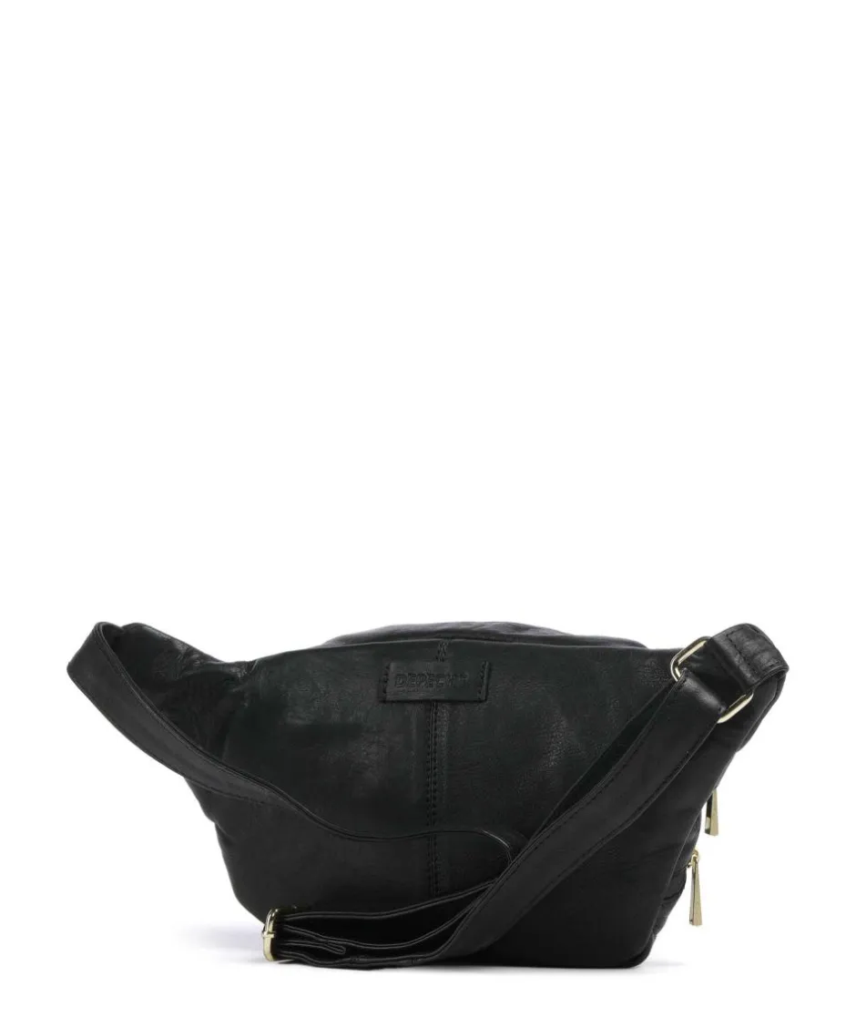 Depeche Fanny Packs|Crossbody Bags-Golden Chic Fanny pack fine grain cow leather