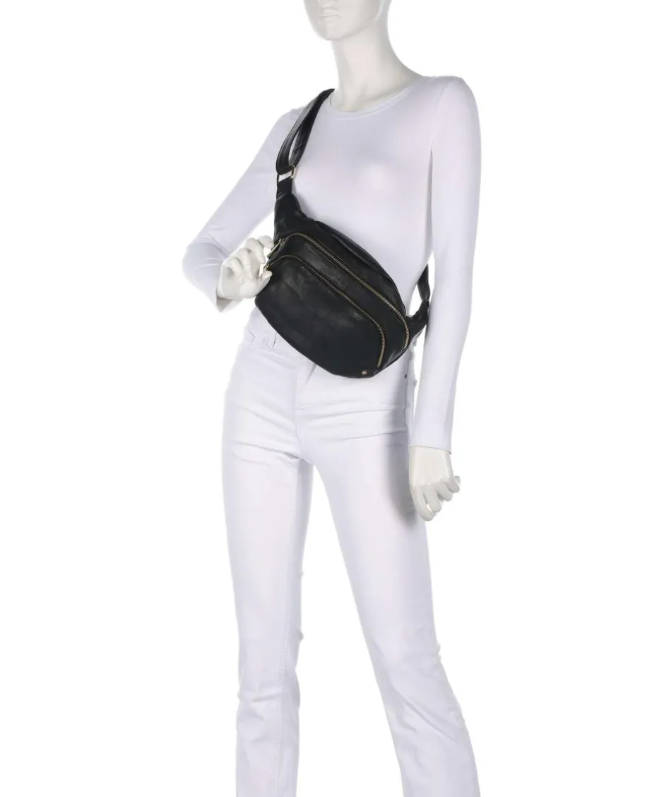Depeche Fanny Packs|Crossbody Bags-Golden Chic Fanny pack fine grain cow leather