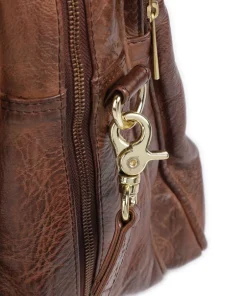 Depeche Shoulder Bags-Golden Chic Shoulder bag grained leather