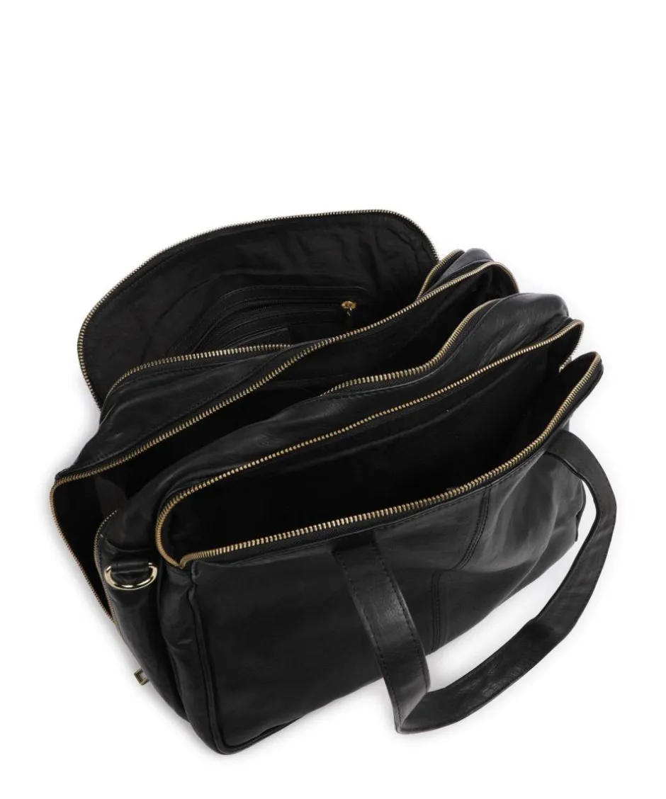 Depeche Shoulder Bags-Golden Chic Shoulder bag grained leather