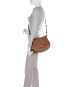 Brics Shoulder Bags-Gondola Stella medium Shoulder bag grained leather