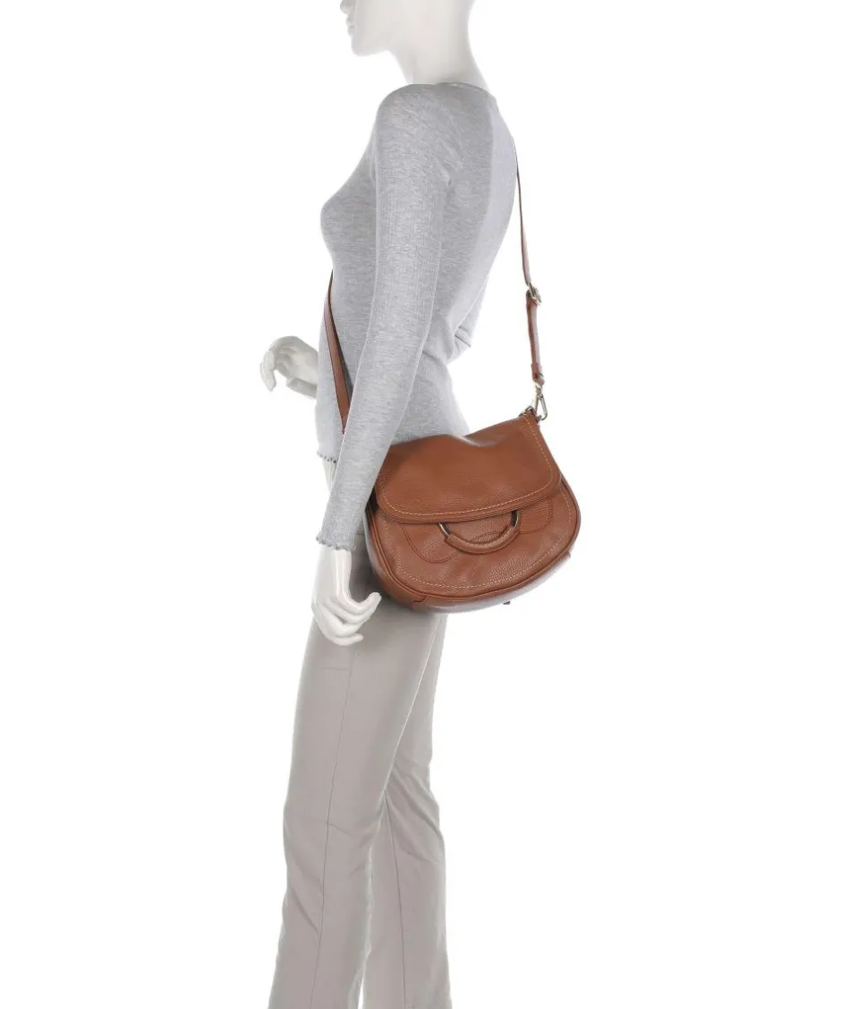 Brics Shoulder Bags-Gondola Stella medium Shoulder bag grained leather