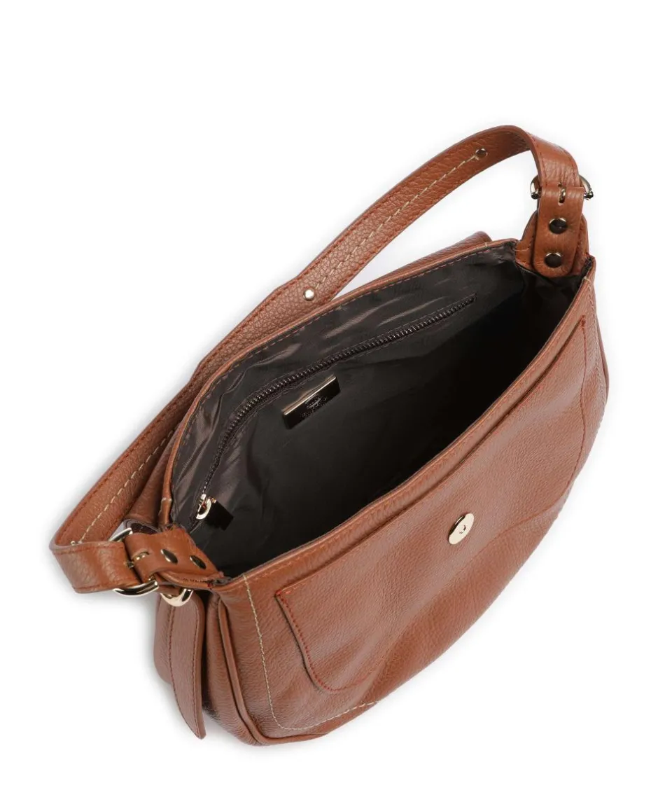 Brics Shoulder Bags-Gondola Stella medium Shoulder bag grained leather