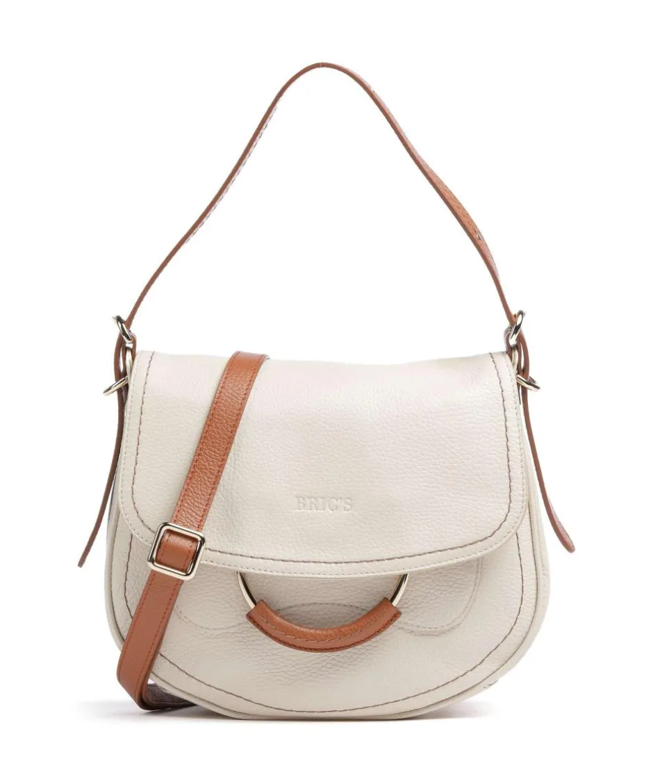 Brics Shoulder Bags-Gondola Stella medium Shoulder bag grained leather