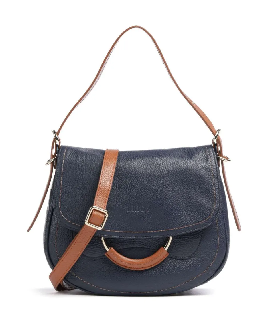 Brics Shoulder Bags-Gondola Stella medium Shoulder bag grained leather