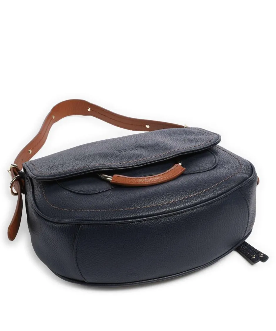 Brics Shoulder Bags-Gondola Stella medium Shoulder bag grained leather