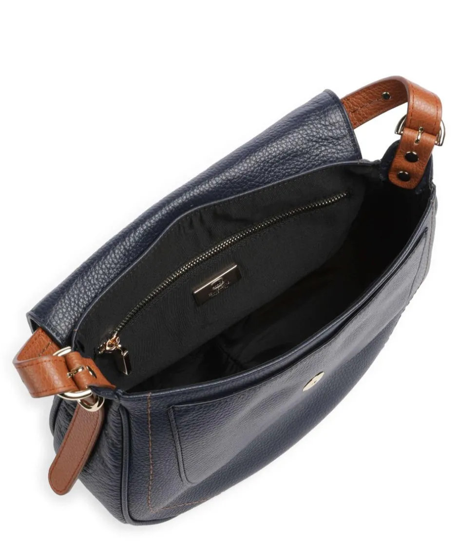 Brics Shoulder Bags-Gondola Stella medium Shoulder bag grained leather