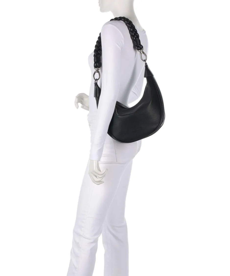 FredsBruder Shoulder Bags|Hobo Bags-Good Vibes Only Hobo bag grained leather