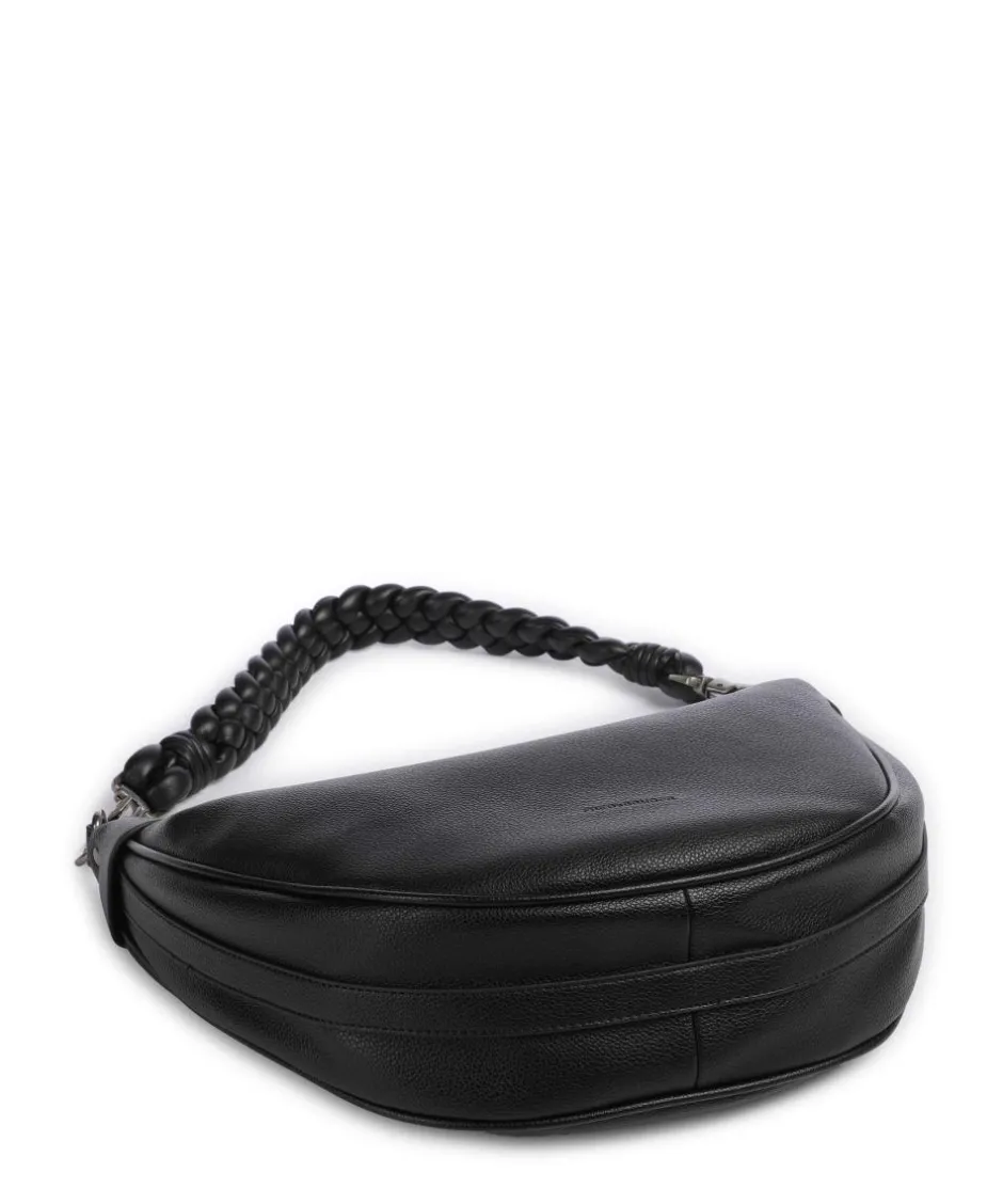 FredsBruder Shoulder Bags|Hobo Bags-Good Vibes Only Hobo bag grained leather