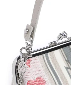 Vivienne Westwood Handbags|Crossbody Bags-Granny Frame Linen Hearts Stripes Crossbody bag fabric