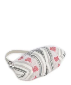 Vivienne Westwood Handbags|Crossbody Bags-Granny Frame Linen Hearts Stripes Crossbody bag fabric