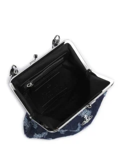 Vivienne Westwood Handbags|Crossbody Bags-Granny Frame Ripped Denim Crossbody bag cotton