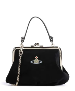 Vivienne Westwood Handbags|Crossbody Bags-Granny Frame Velvet Crossbody bag velvet fabric
