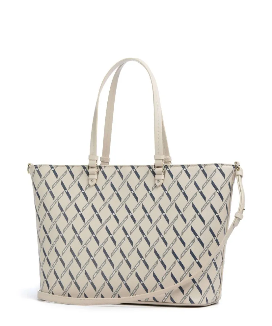 Armani Exchange Tote Bags-Gynger Logo M Tote bag imitation leather