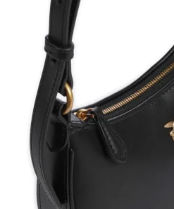 Pinko Shoulder Bags-Half Moon Baby Shoulder bag fine grain cow leather