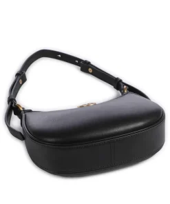 Pinko Shoulder Bags-Half Moon Baby Shoulder bag fine grain cow leather