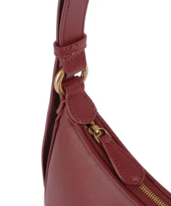 Pinko Shoulder Bags-Half Moon Mini Shoulder bag fine grain cow leather