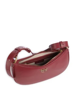 Pinko Shoulder Bags-Half Moon Mini Shoulder bag fine grain cow leather