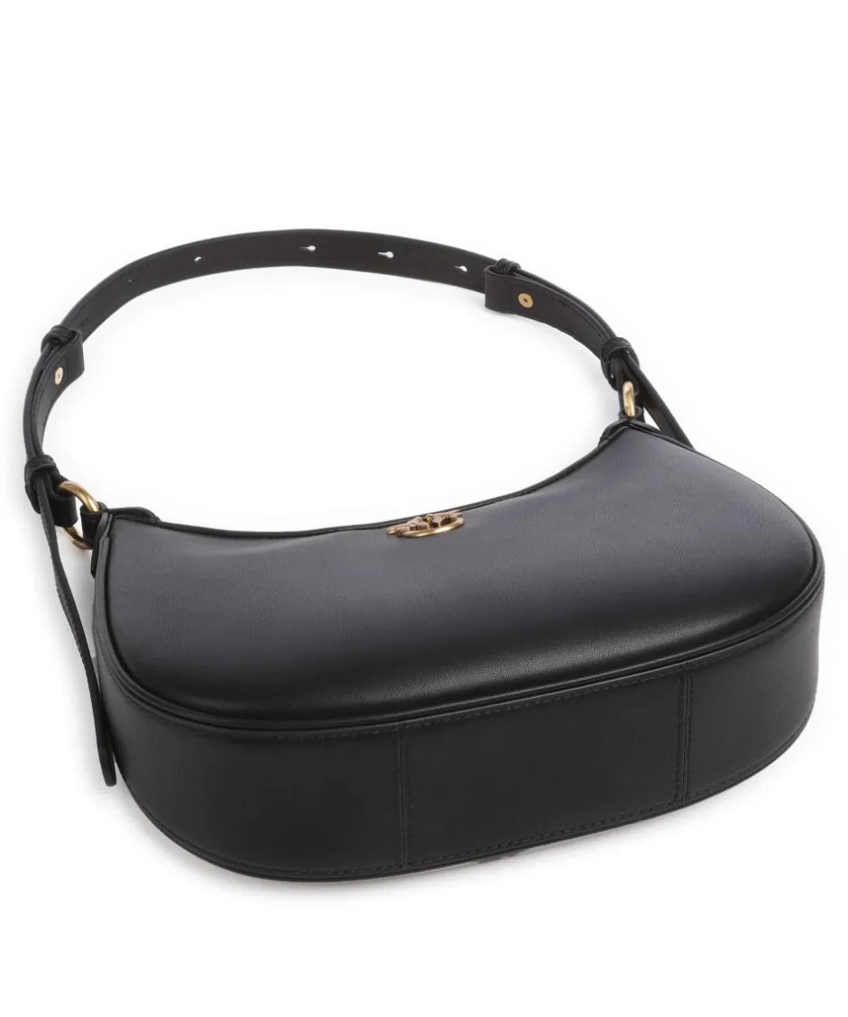 Pinko Shoulder Bags-Half Moon Mini Shoulder bag fine grain cow leather