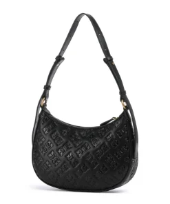 Pinko Shoulder Bags-Half Moon Mini Shoulder bag embossed calfskin