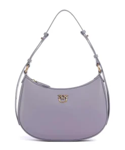 Pinko Shoulder Bags-Half Moon Mini Shoulder bag fine grain cow leather