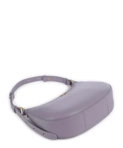 Pinko Shoulder Bags-Half Moon Mini Shoulder bag fine grain cow leather