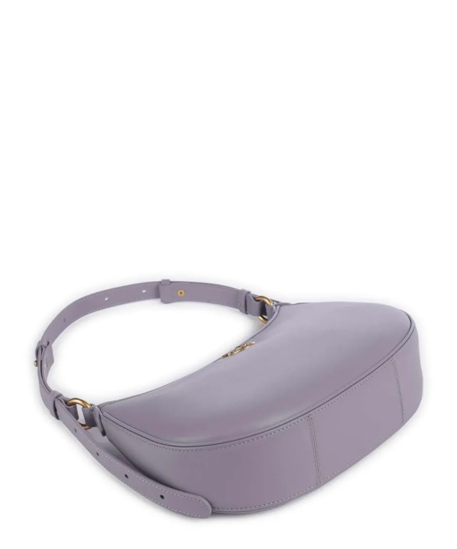 Pinko Shoulder Bags-Half Moon Mini Shoulder bag fine grain cow leather