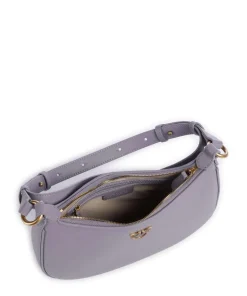 Pinko Shoulder Bags-Half Moon Mini Shoulder bag fine grain cow leather