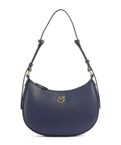 Pinko Shoulder Bags-Half Moon Mini Shoulder bag fine grain cow leather