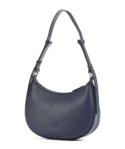 Pinko Shoulder Bags-Half Moon Mini Shoulder bag fine grain cow leather