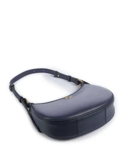 Pinko Shoulder Bags-Half Moon Mini Shoulder bag fine grain cow leather