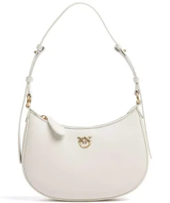 Pinko Shoulder Bags-Half Moon Mini Shoulder bag fine grain cow leather