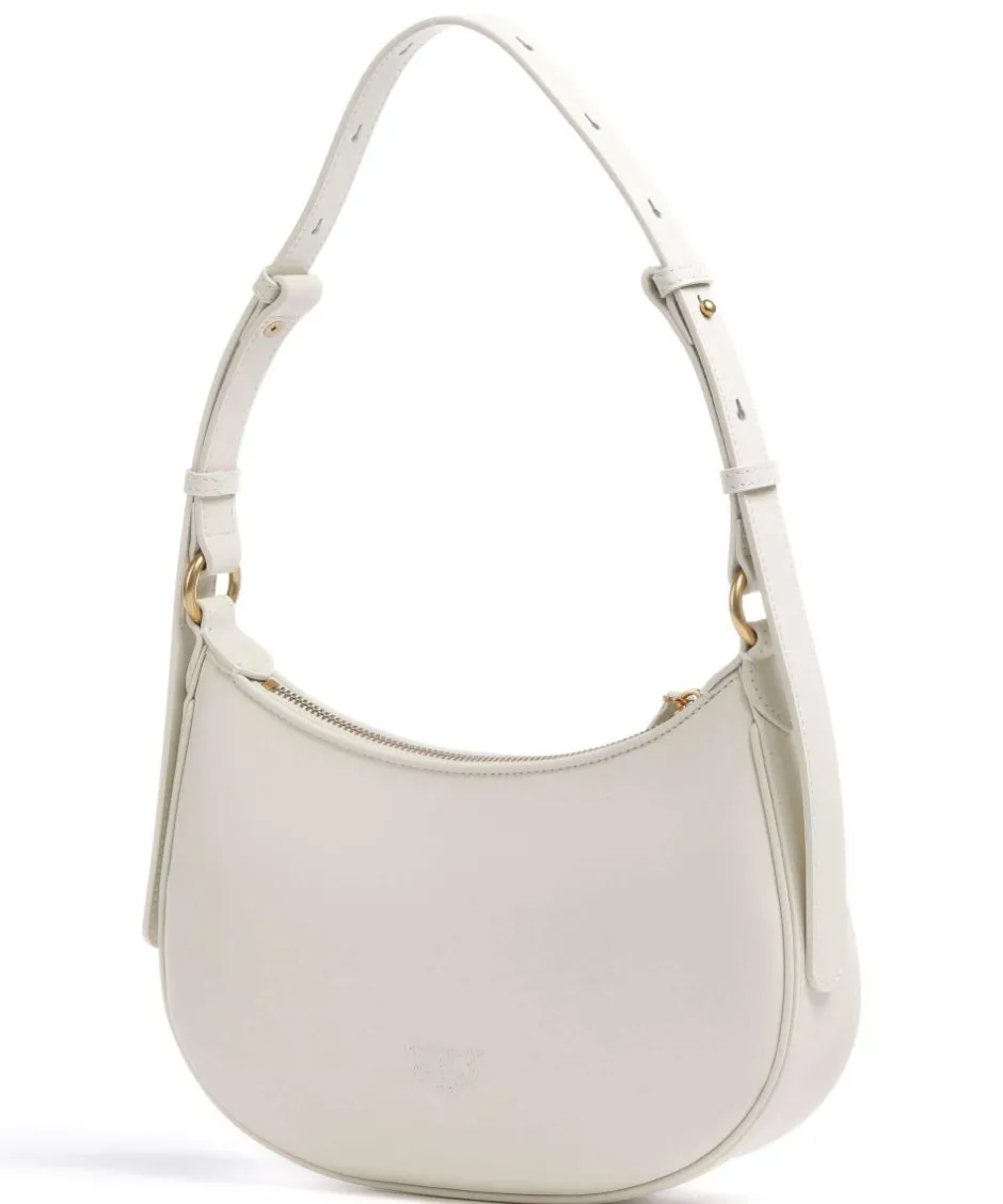 Pinko Shoulder Bags-Half Moon Mini Shoulder bag fine grain cow leather