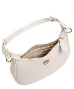 Pinko Shoulder Bags-Half Moon Mini Shoulder bag fine grain cow leather