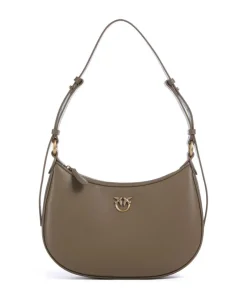 Pinko Shoulder Bags-Half Moon Mini Shoulder bag fine grain cow leather