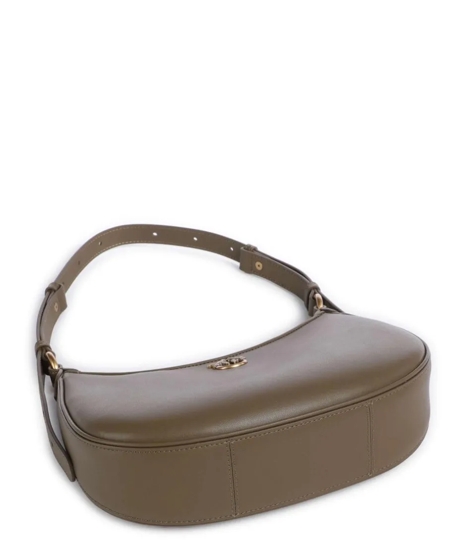 Pinko Shoulder Bags-Half Moon Mini Shoulder bag fine grain cow leather