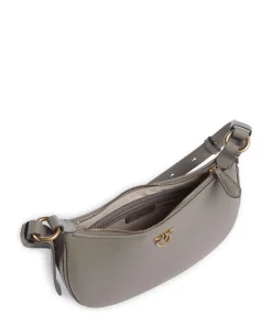 Pinko Shoulder Bags-Half Moon Mini Shoulder bag fine grain cow leather