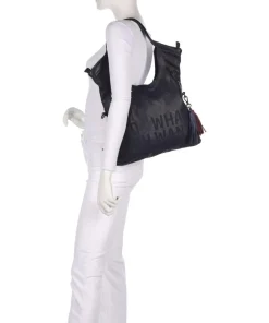 Taschendieb Wien Shoulder Bags|Hobo Bags-Hanfgasse 3 Hobo bag grained cow leather