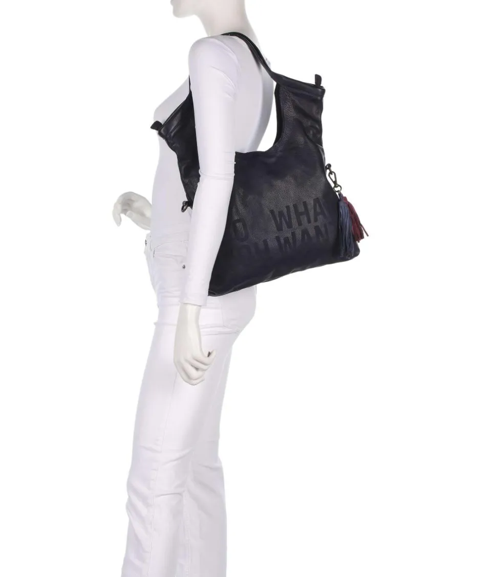 Taschendieb Wien Shoulder Bags|Hobo Bags-Hanfgasse 3 Hobo bag grained cow leather