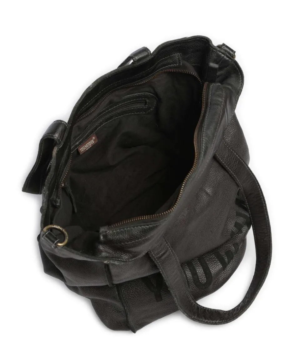 Taschendieb Wien Shoulder Bags|Hobo Bags-Hanfgasse 2 Hobo bag grained cow leather