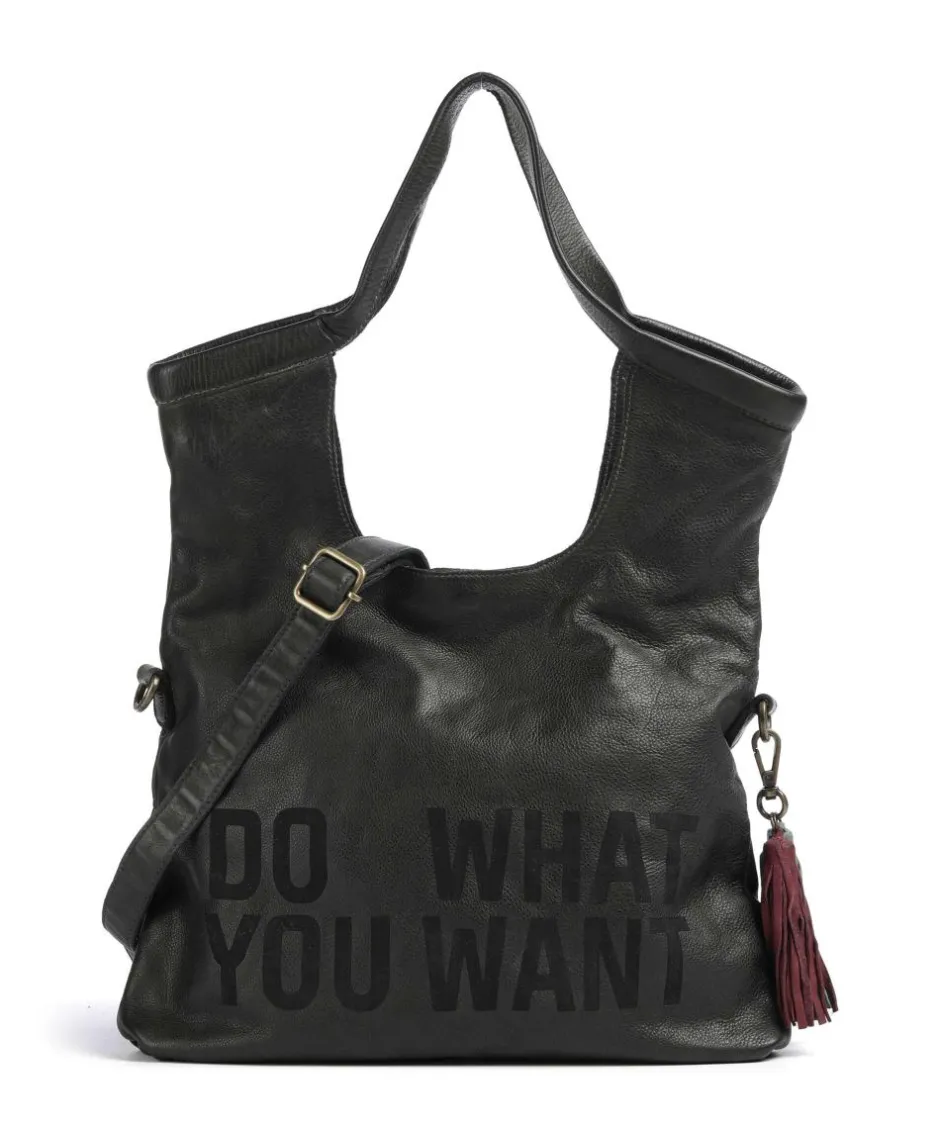 Taschendieb Wien Hobo Bags-Hanfgasse 3 Hobo bag grained cow leather