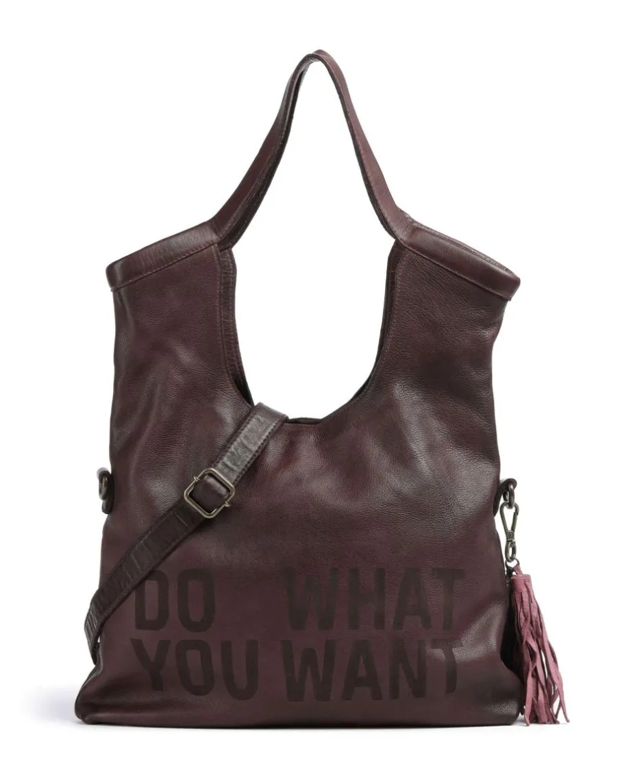 Taschendieb Wien Shoulder Bags|Hobo Bags-Hanfgasse 3 Hobo bag grained cow leather