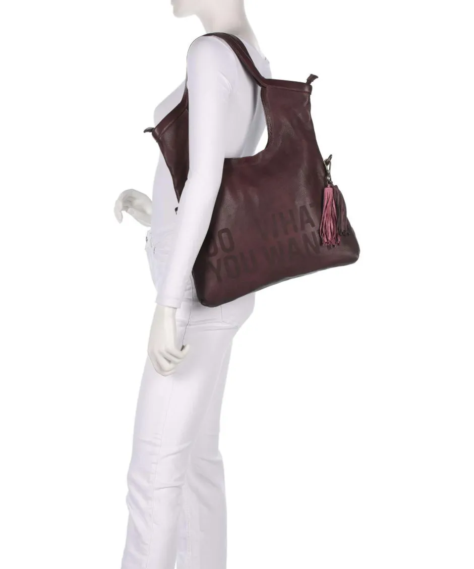 Taschendieb Wien Shoulder Bags|Hobo Bags-Hanfgasse 3 Hobo bag grained cow leather