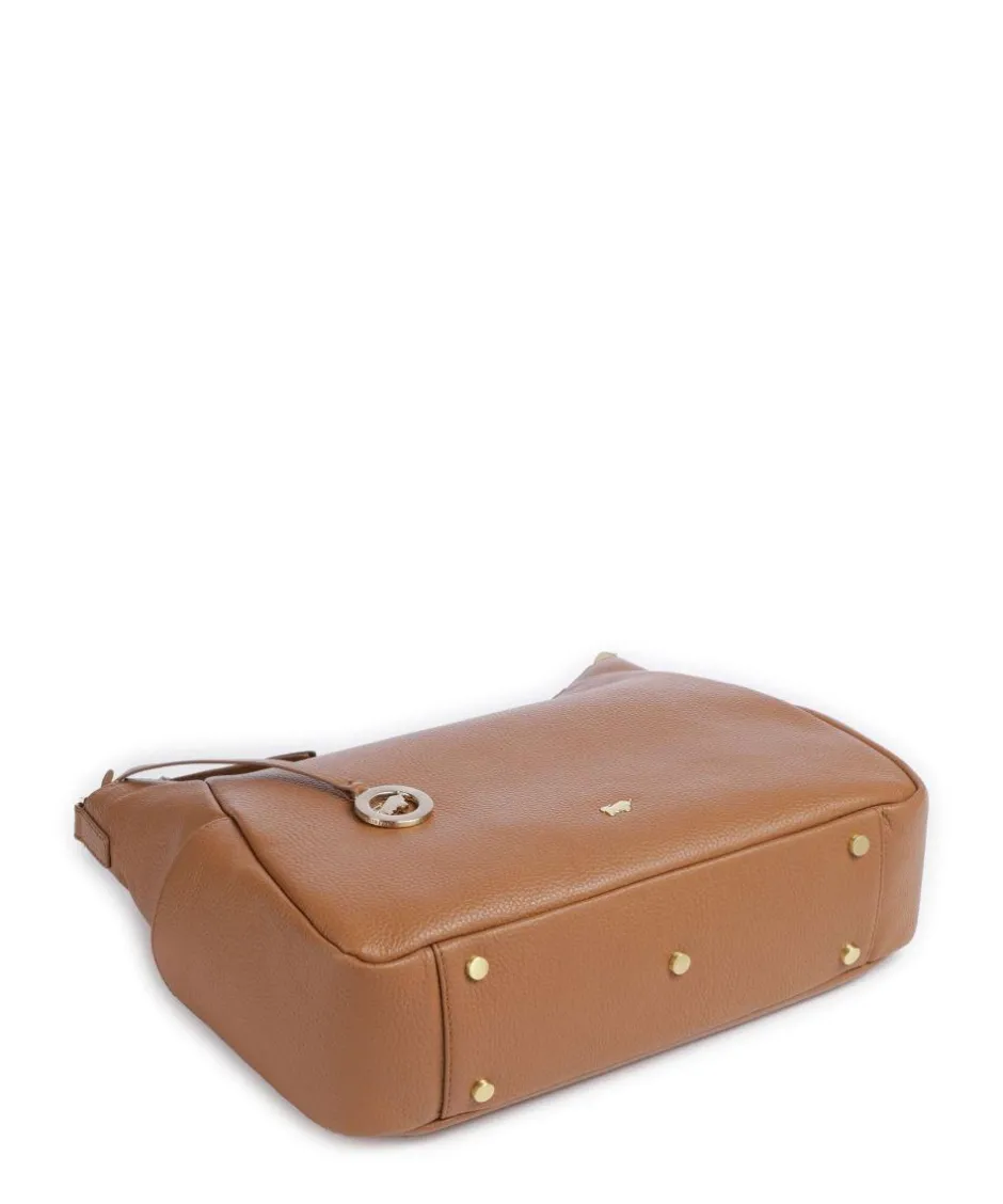 Braun Büffel Shoulder Bags|Hobo Bags-Hanna Hobo bag grained cow leather