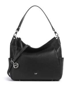 Braun Büffel Shoulder Bags|Hobo Bags-Hanna Hobo bag grained cow leather