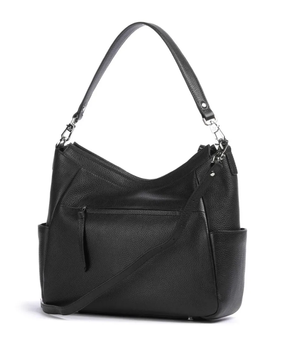 Braun Büffel Shoulder Bags|Hobo Bags-Hanna Hobo bag grained cow leather