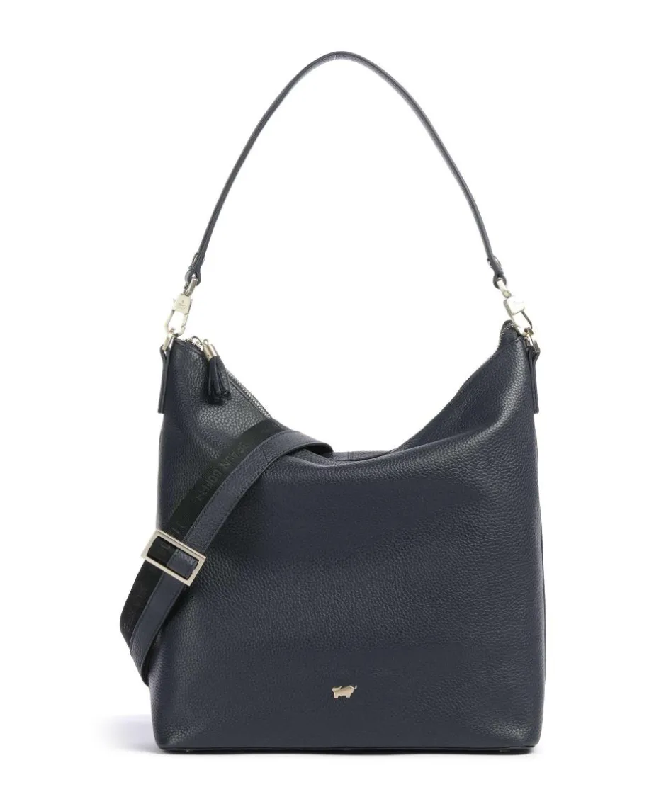 Braun Büffel Shoulder Bags|Hobo Bags-Hanna Hobo bag grained cow leather