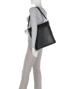 Braun Büffel Shoulder Bags-Hanna Tote bag 13″ grained leather