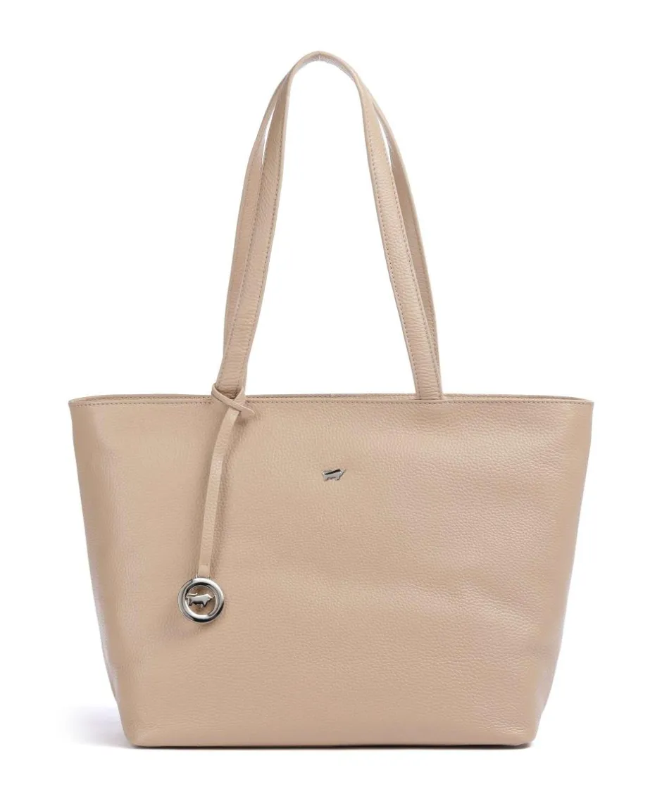 Braun Büffel Tote Bags-Hanna Tote bag grained cow leather